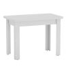 Τραπέζι Celeste pakoworld λευκό 100x60x73.5εκ 184-000011