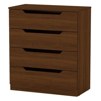 Συρταριέρα Azenor pakoworld 4ων συρταριών καρυδί 72x38x83εκ 184-000050