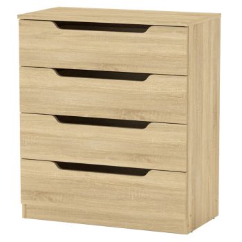 Συρταριέρα Azenor pakoworld 4ων συρταριών sonoma 72x38x83εκ 184-000052