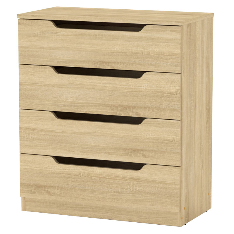 Συρταριέρα Azenor pakoworld 4ων συρταριών sonoma 72x38x83εκ 184-000052