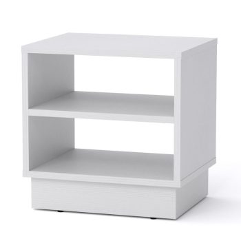 Κομοδίνο Mason pakoworld λευκό 40x32x40εκ 184-000072
