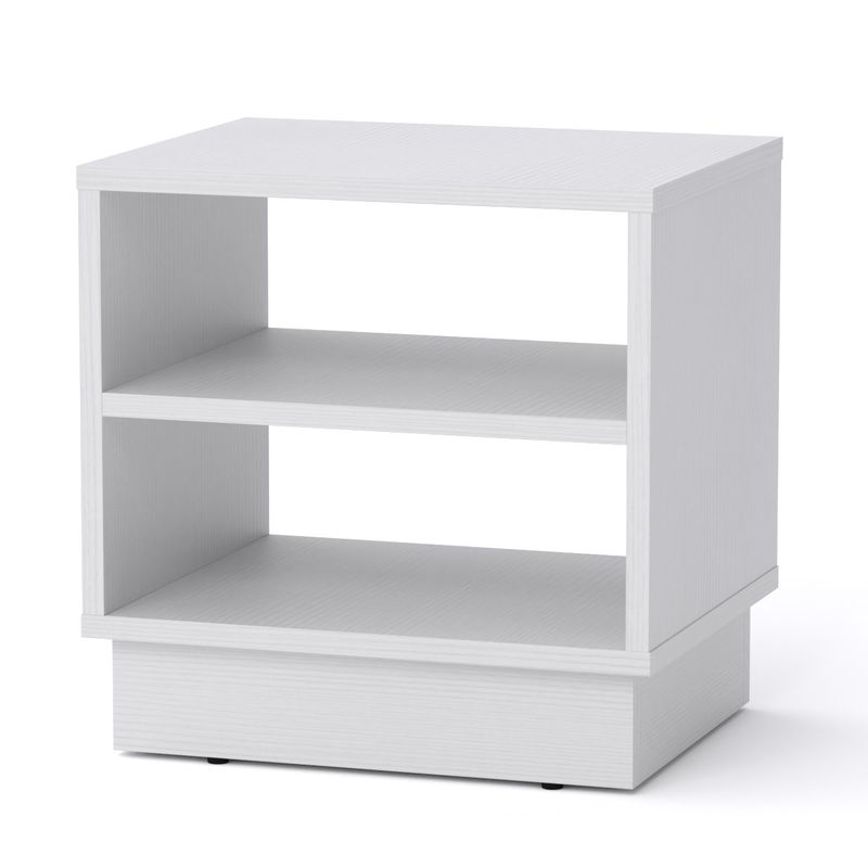Κομοδίνο Mason pakoworld λευκό 40x32x40εκ 184-000072