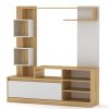 Σύνθετο σαλονιού Aiden pakoworld sonoma-λευκό 150x38.5x160εκ 184-000073
