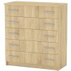 Συρταριέρα Penelope pakoworld 5 συρταριών sonoma 80.5x38x89εκ 184-000090
