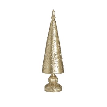 ΔΕΝΤΡΑΚΙ XMAS RESIN ΧΡΥΣΟ 12Χ12Χ46