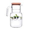 HOOP JUG 1500ML W/CORK LID H:22