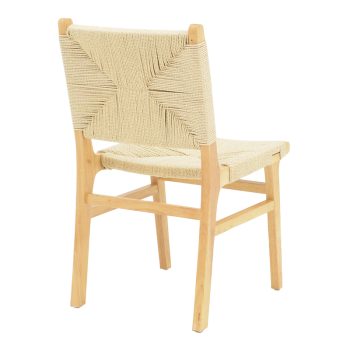 Alternative view of Καρέκλα Arten  σχοινί-rubberwood σε φυσική απόχρωση 60x55x85εκ