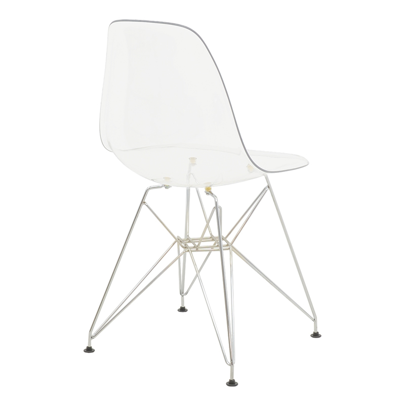 Καρέκλα Adelle PP διάφανο-inox πόδι 46x55x81εκ - Image 2