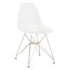 Καρέκλα Adelle pakoworld PP διάφανο-inox πόδι 46x55x81εκ 292-000014