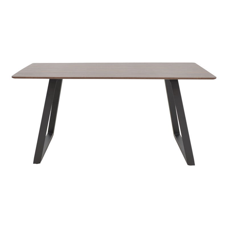 Τραπέζι Winor καρυδί mdf-πόδι μαύρο μεταλλικό 160x90x75εκ - Image 2