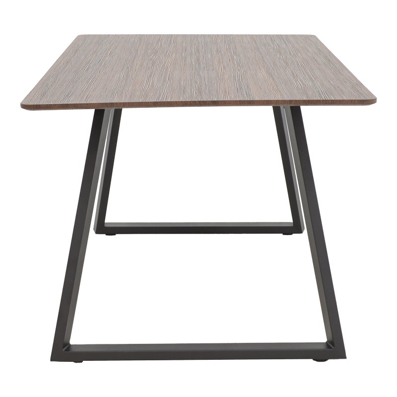 Τραπέζι Winor καρυδί mdf-πόδι μαύρο μεταλλικό 160x90x75εκ - Image 3