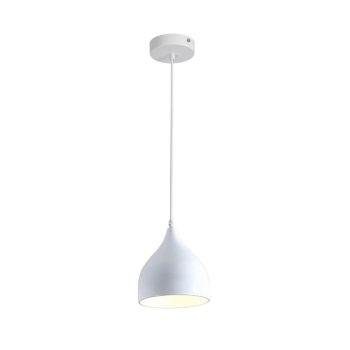 Φωτιστικό οροφής Perce pakoworld λευκό μέταλλο Φ17x20εκ 342-000019