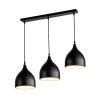 Φωτιστικό οροφής Perce I pakoworld μαύρο μέταλλο 50x17x120εκ 342-000020