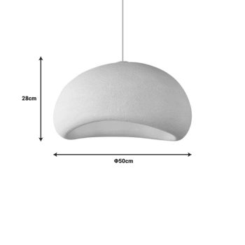 Alternative view of Φωτιστικό οροφής led Zulcere I  λευκό ps 50x28εκ