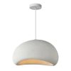 Φωτιστικό οροφής Zulcere I pakoworld λευκό ps 56x47x100εκ 342-000050