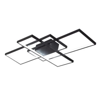 Φωτιστικό οροφής Luxane pakoworld μαύρο μέταλλο 105x60x7εκ 342-000062