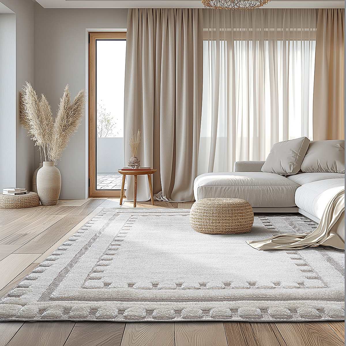 Beauty Home Χαλί Cozy Art 9635 160x230 Εκρού