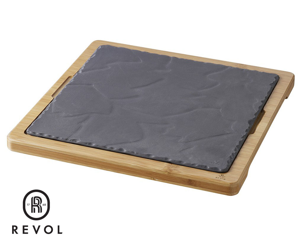 BASALT "MATT SLATE" SQUARE PLATE 25CM - Image 3