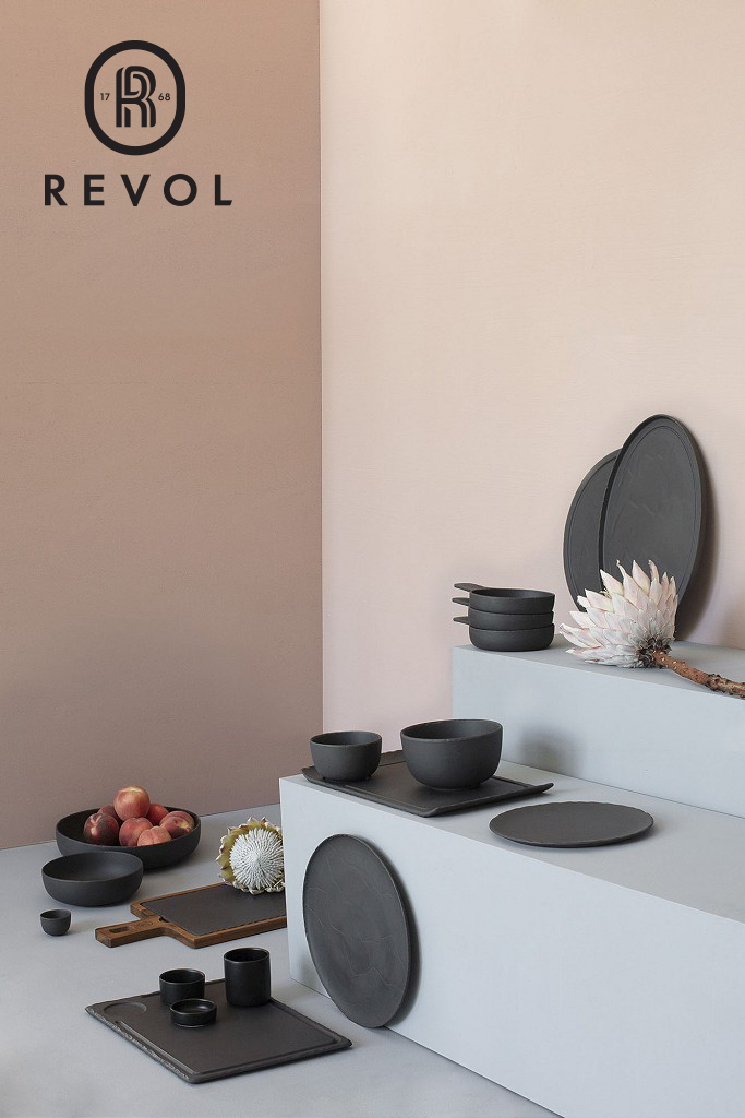 BASALT "MATT SLATE" BURGER PLATE CURVED EDGES 33 33X20X2CM - Image 3