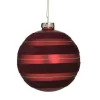 ΜΠΑΛΑ XMAS ΓΥΑΛΙΝΗ ΚΟΚΚΙΝΗ Φ10
