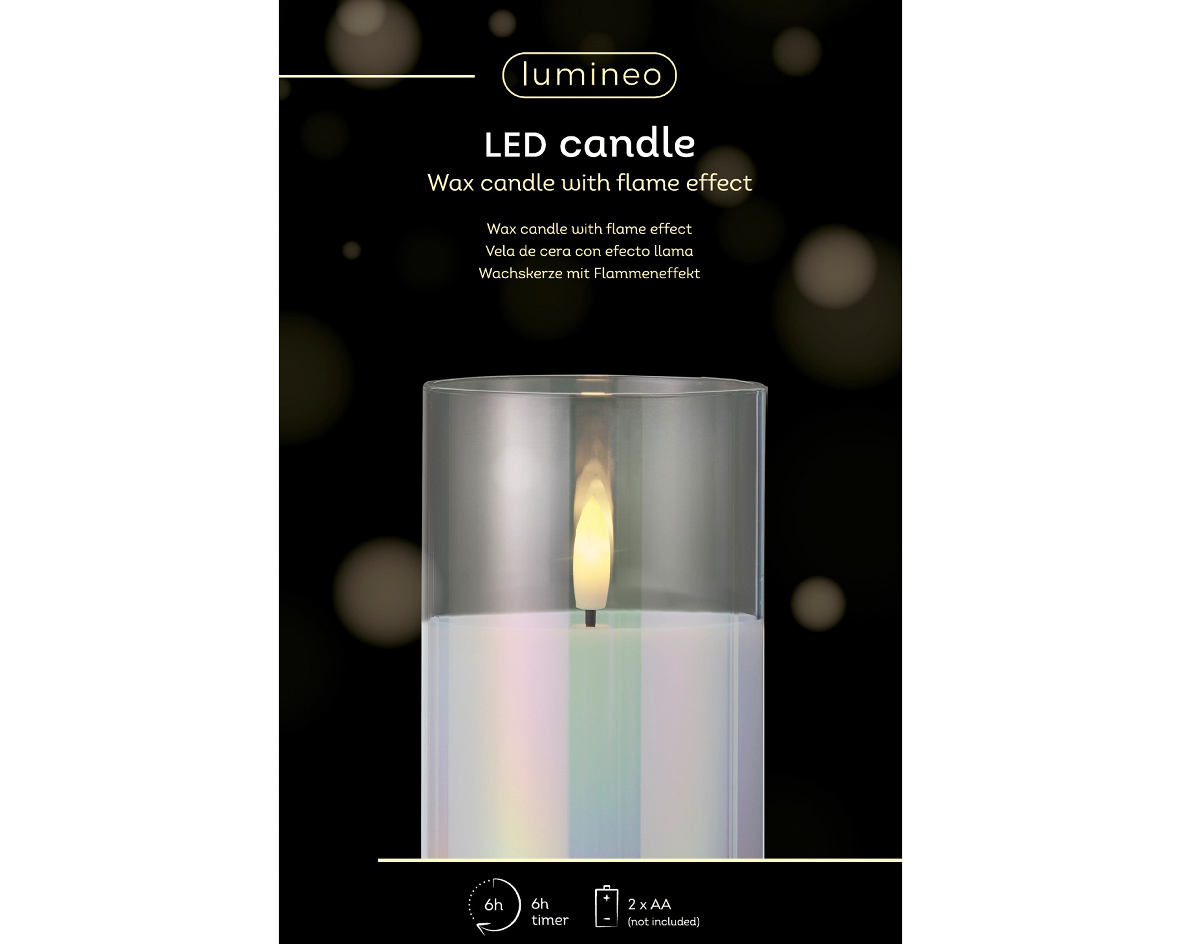 ΠΡΑΓΜΑΤΙΚΟ ΚΕΡΙ ΛΕΥΚΟ ΙΡΙΔΙΖΟΝ ΜΕ LED ΦΩΣ 7.5Χ12.5ΕΚ