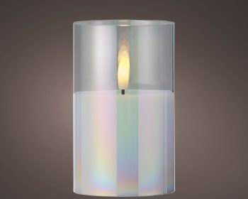 ΠΡΑΓΜΑΤΙΚΟ ΚΕΡΙ ΛΕΥΚΟ ΙΡΙΔΙΖΟΝ ΜΕ LED ΦΩΣ 7.5Χ12.5ΕΚ