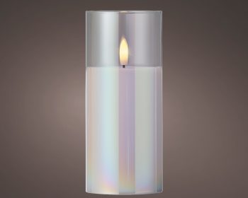 ΠΡΑΓΜΑΤΙΚΟ ΚΕΡΙ ΛΕΥΚΟ ΙΡΙΔΙΖΟΝ ΜΕ LED ΦΩΣ 7.5Χ17.5ΕΚ