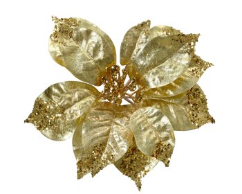 ΧΡΙΣΤΟΥΓΕΝΝΙΑΤΙΚΟ ΛΟΥΛΟΥΔΙ ΧΡΥΣΟ 16Χ16 GLITTER ΜΕ ΜΑΝΤΑΛΑΚΙ