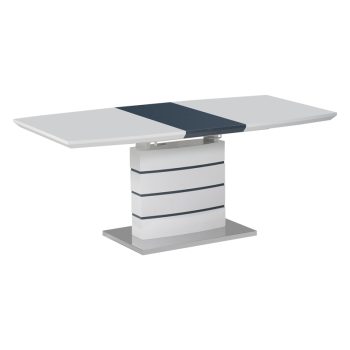 Τραπέζι επεκτεινόμενο Darsile Inart γκρι-ανθρακί mdf 140-180x90x76εκ 029-000264