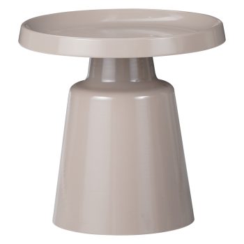 Βοηθητικό τραπέζι Ginoze Inart cappuccino μέταλλο Φ50x50εκ 029-000273