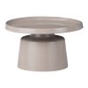 Βοηθητικό τραπέζι Ginoze Inart cappuccino μέταλλο Φ70x40εκ 029-000274