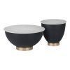 Βοηθητικά τραπέζια Erasmine Inart λευκό μαρμάρου sintered stone 029-000321