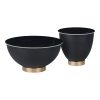 Βοηθητικά τραπέζια Erasmine Inart μαύρο μαρμάρου sintered stone 029-000322