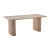 Τραπέζι Loozir pakoworld mdf σε φυσική απόχρωση 180x90x75εκ 101-000095