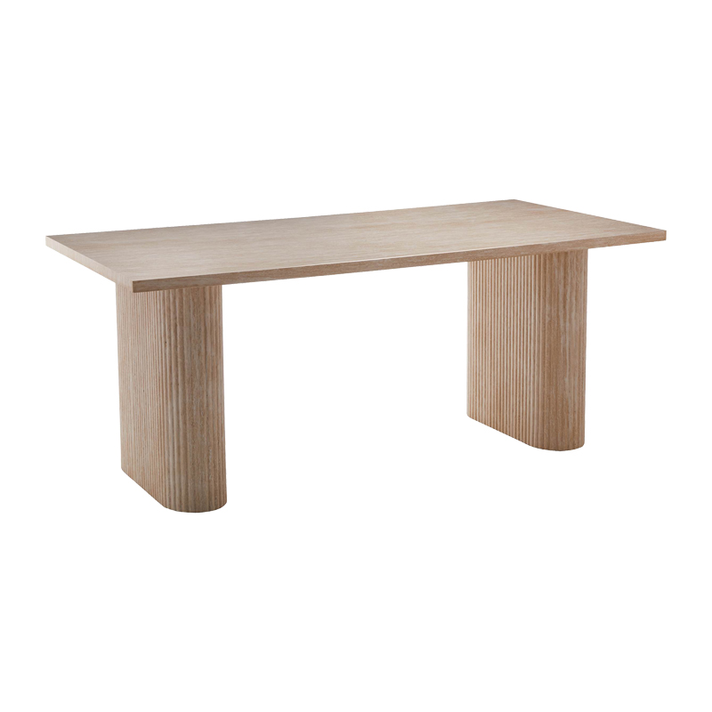 Τραπέζι Loozir pakoworld mdf σε φυσική απόχρωση 180x90x75εκ 101-000095