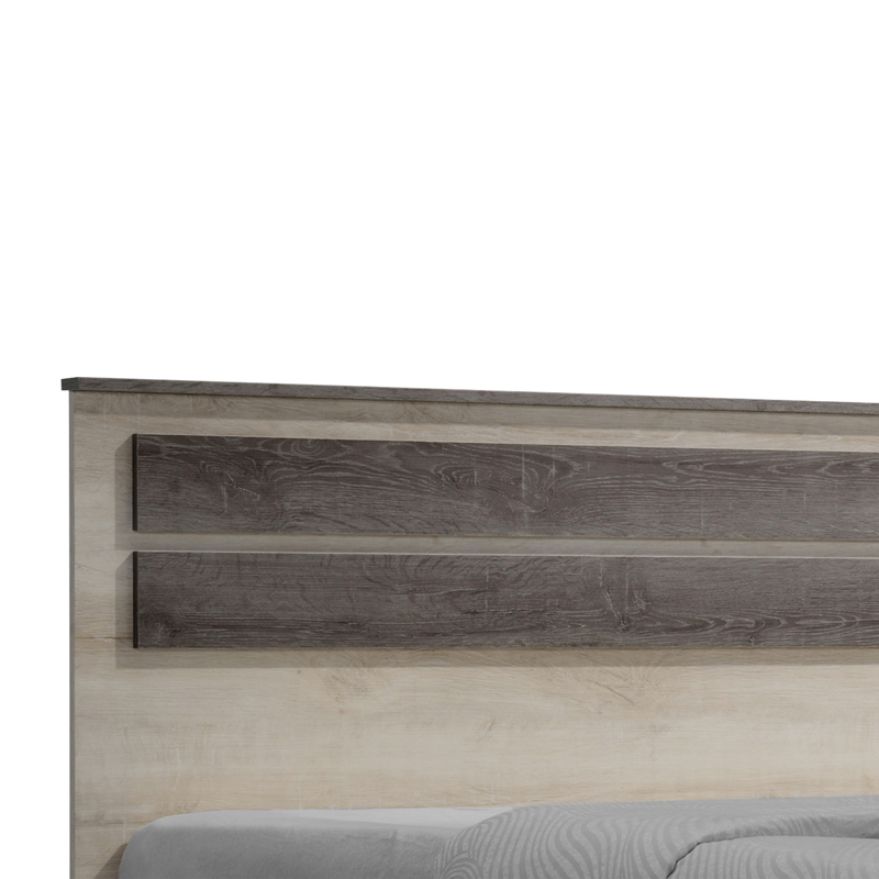 Κρεβάτι διπλό OLYMPUS σε χρώμα castilo oak 140x200εκ - Image 2