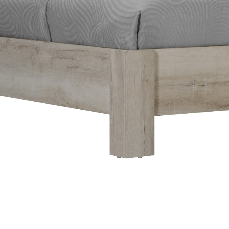 Κρεβάτι διπλό OLYMPUS σε χρώμα castilo oak 140x200εκ - Image 3