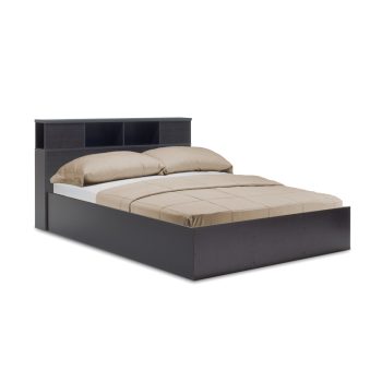 Κρεβάτι διπλό OLYMPUS pakoworld σε χρώμα wenge 140x200εκ 123-000217