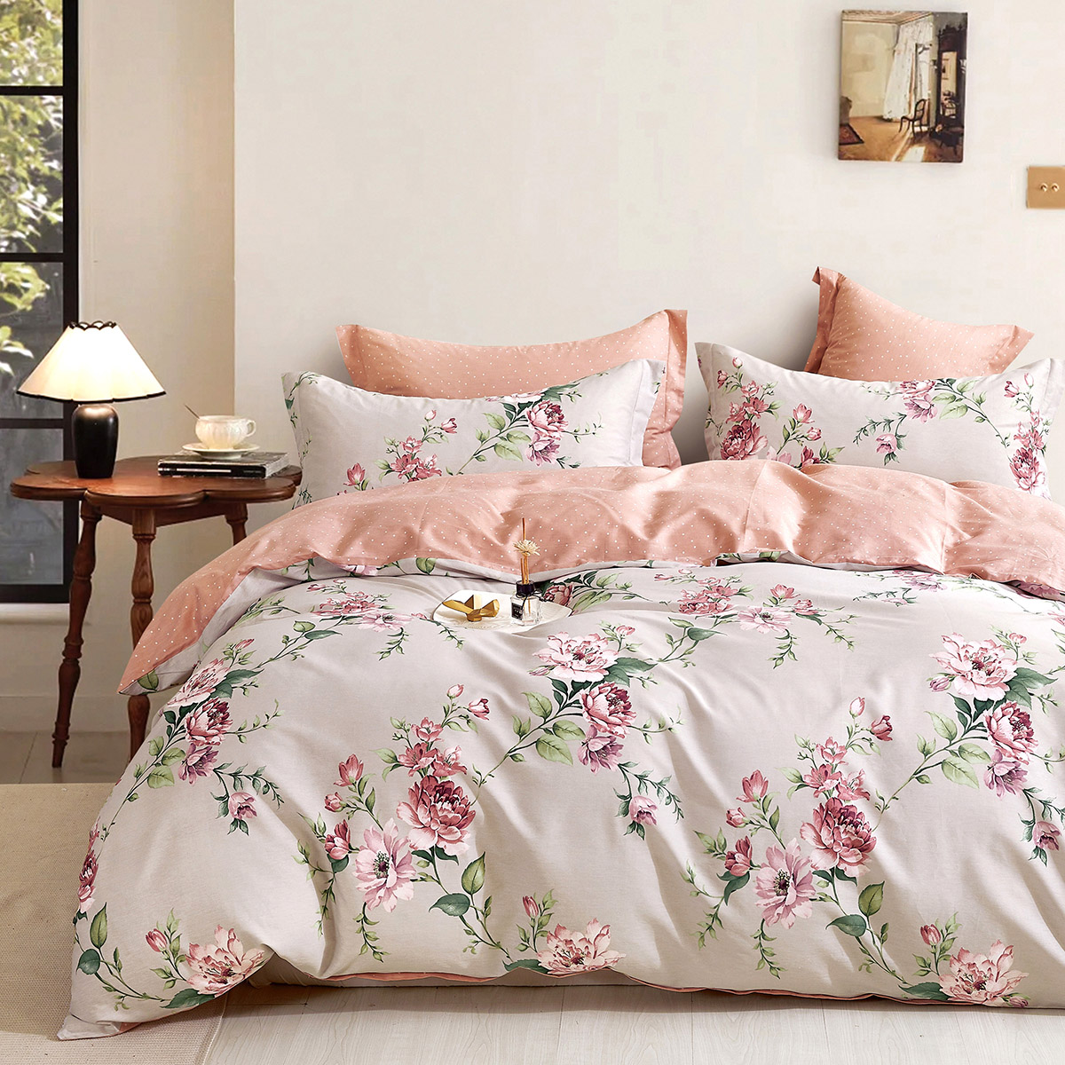 Beauty Home Σετ σεντόνια υπέρδιπλα με λάστιχο Art 12616 Andrian 165x200+30 Μπεζ
