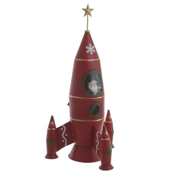 ΔΙΑΚΟΣΜ. XMAS ΜΕ LED ΔΙΑΣΤΗΜΟΠΛΟΙΟ ΜΕΤΑΛ/POLYRESIN 36Χ34Χ73