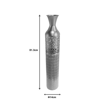 γκρι και λευκή απόχρωση Φ14x81.3εκ 209-000019