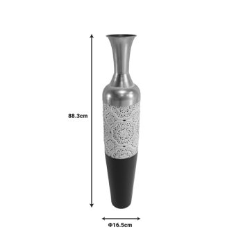 μαύρη και λευκή απόχρωση Φ16.5x88.3εκ 209-000020