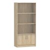Βιβλιοθήκη Burcy pakoworld oak 80x40x177εκ 248-000024