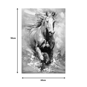 Alternative view of Πίνακας σε καμβά Horse Inart 60x3x90εκ