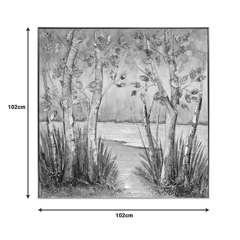 Πίνακας σε καμβά Leambre I 3D Inart 102x4.5x102εκ - Image 2