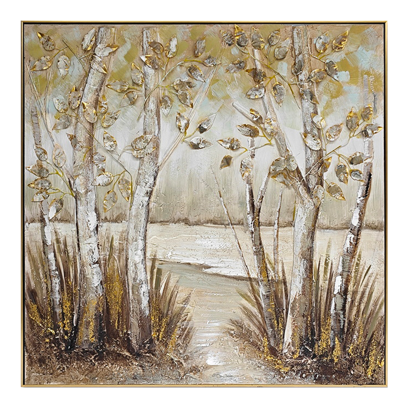 Πίνακας σε καμβά Leambre I Inart 102x4.5x102εκ 296-000039