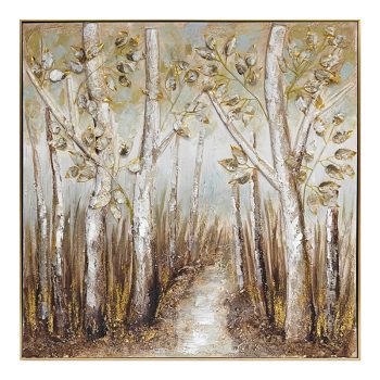 Πίνακας σε καμβά Leambre II Inart 102x4.5x102εκ 296-000040