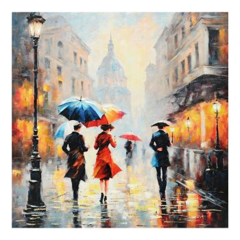 Πίνακας σε καμβά Nightdream I Inart 100x3x100εκ 296-000045