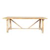 Τραπέζι Luxous pakoworld teak ξύλο σε φυσική απόχρωση 220x100x78εκ 338-000001