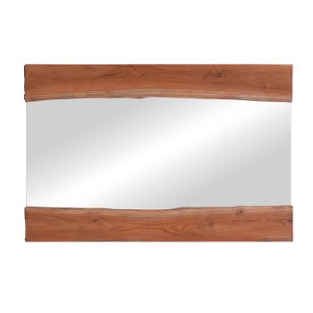 Καθρέπτης Riverine pakoworld teak ξύλο σε φυσική απόχρωση 120x80x4εκ 338-000006